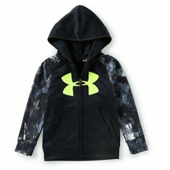 Under Armour Other - NWT!!  2T. UA Big Logo camo sleeves print hoodie